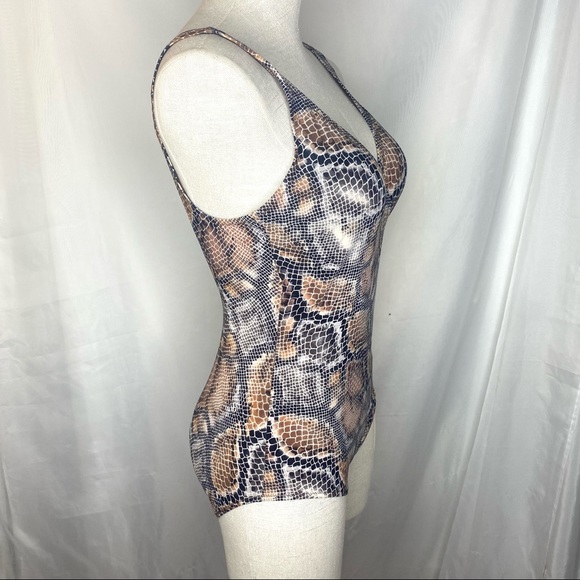 Vintage 1980’s Gottex Snakeskin One Piece Swimsuit - Picture 5 of 11